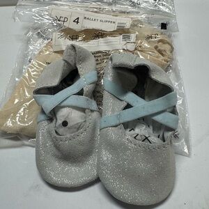 Freshly Picked Sparkly Cinderella Blue Ballet Slippers
